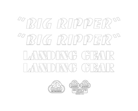 SE Bikes Big Ripper Decal Set (White)