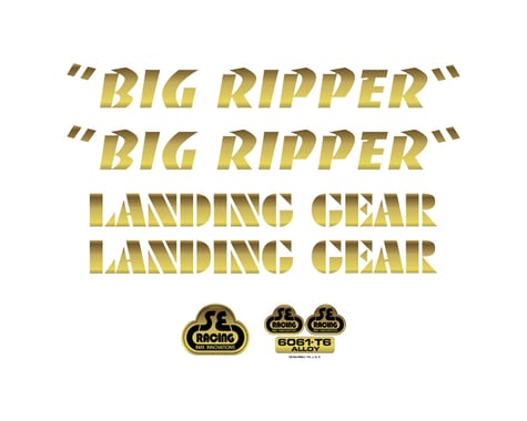 SE Bikes Big Ripper Decal Set (Gold Fade)