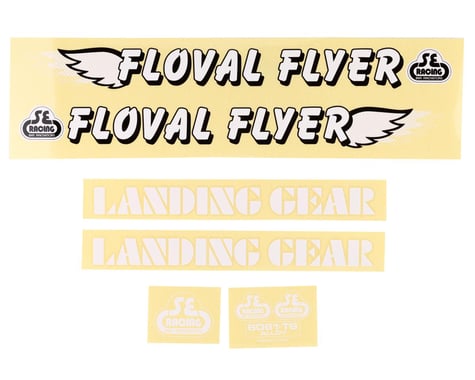 SE Racing Floval Flyer Decal Set (White)