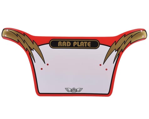 SE Racing Rad Number Plate (Red/Gold) (Pro)
