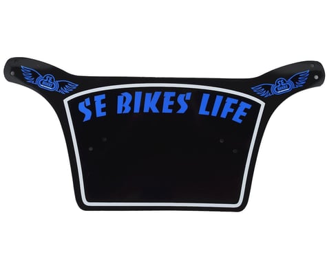 SE Racing Bikes Life Number Plate (Black/Blue) (Pro)