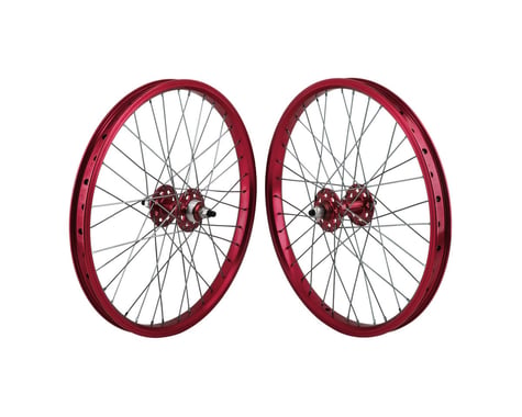 SE Bikes WheelSet (Red) (3/8" Front & Rear) (20 x 1.75)