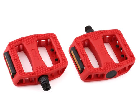 SE Racing 12 O'Clock Nylon Pedals (Red) (9/16")