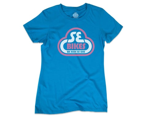 SE Racing Bubble Logo Womens T-Shirt (Turquoise) (XS)