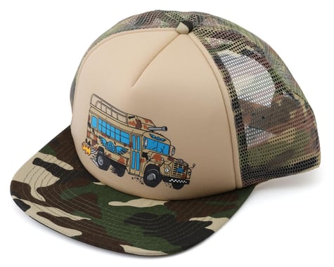 SE Bikes Bus Trucker Snapback Hat (Camo) (Universal Adult)