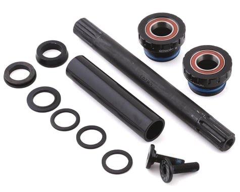 SE Bikes 19mm Chromoly Spindle Kit (Black) (w/ Bottom Bracket)