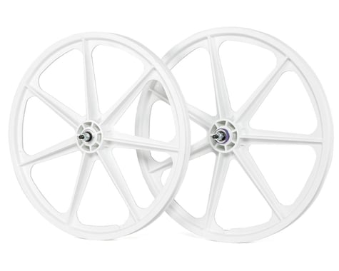 Skyway Retro Tuff Wheel 24" Set (White) (3/8" Axle) (RHD) (24 x 1.75)