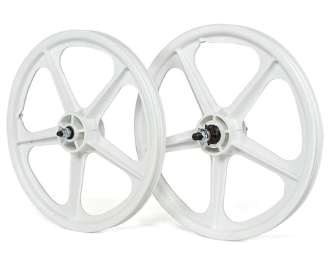 Skyway Tuff Wheel II 20" Wheel Set (White) (14mm Rear Axle) (20 x 1.75)
