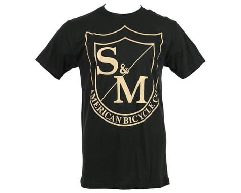 S&M Big Shield T-Shirt (Black/Cream)