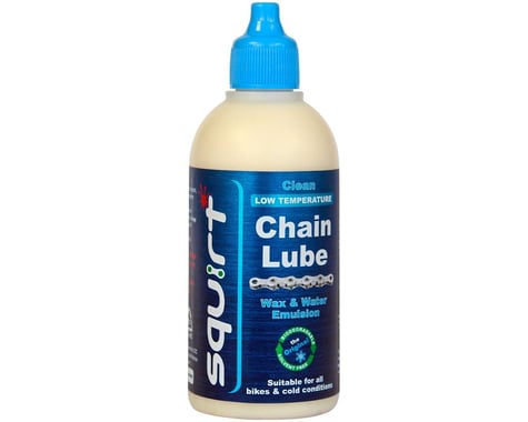 Squirt Long Lasting Wax Based Dry Bike Chain Lube (For Low Temperatures) (4oz)