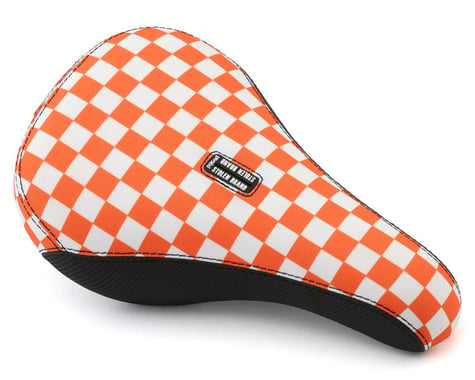 Stolen Fast Times XL Checkerboard Pivotal Seat (Neon Orange/White)