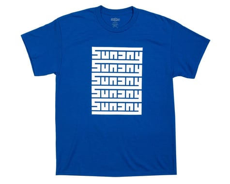 Sunday Maze T-Shirt (Neon Blue) (M)