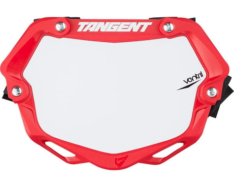 Tangent Mini Ventril 3D Number Plate (Red/White)
