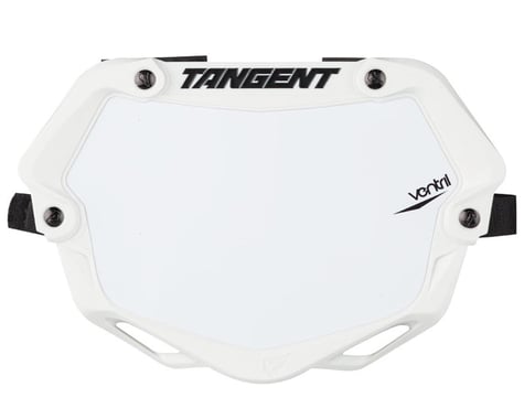 Tangent Mini Ventril 3D Number Plate (White/White) (Mini)