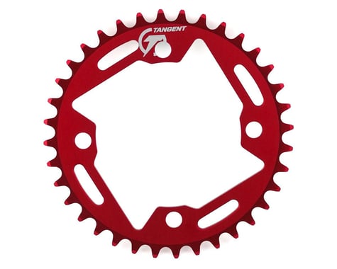 Tangent Halo 4-Bolt Chainring (Red) (36T)