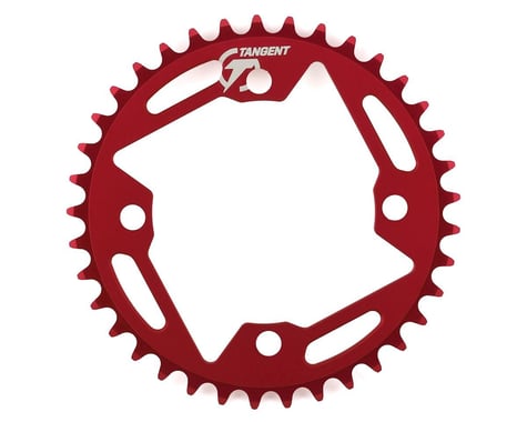 Tangent Halo 4-Bolt Chainring (Red) (37T)