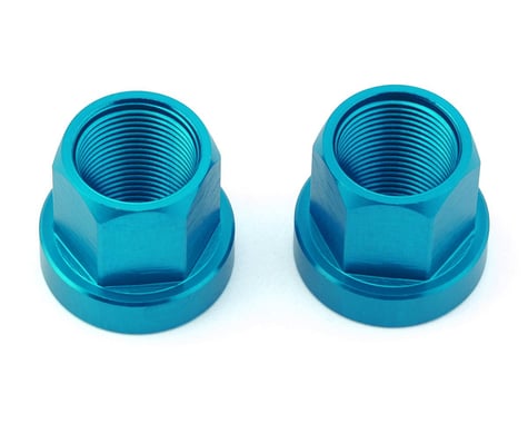 Theory Alloy Axle Nuts (Blue) (14 x 1mm)