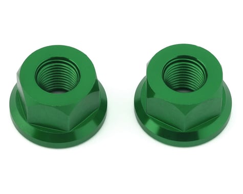 Theory Alloy Axle Nuts (Green) (3/8" x 26 tpi)