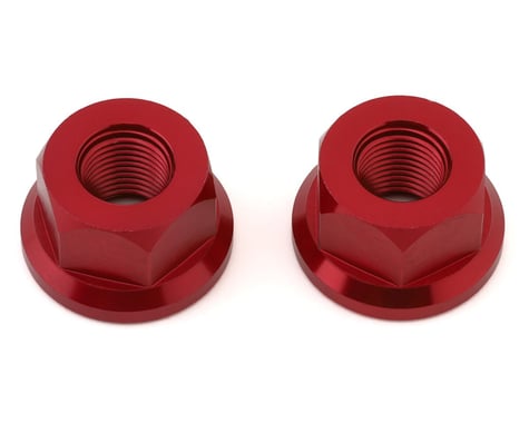 Theory Alloy Axle Nuts (Red) (3/8" x 26 tpi)