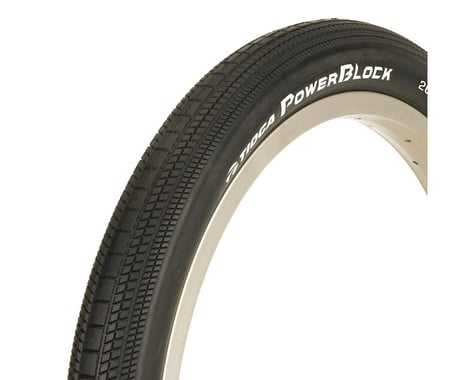 Tioga PowerBlock BMX Tire (Black) (Wire Bead) (20") (2.1") (406 ISO)