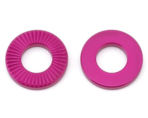 TNT Aluminum Axle Washers (Pink) (2) (3/8")