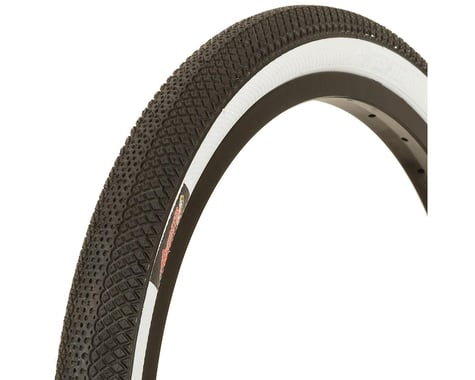 Vee Tire Co. Speedster BMX Tire - 20 x 1.5, Clincher, Folding, Black/White, 90tp