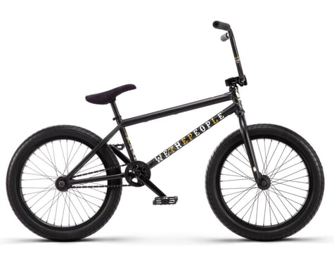 We The People Justice BMX Bike (Matte Black/Silver Webbed) (20.75" Toptube)
