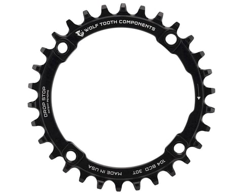Wolf Tooth Components Drop-Stop Chainring (Black) (Drop-Stop A) (Single) (30T)