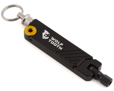Wolf Tooth Components 6-Bit Hex Wrench Multi-Tool With Key Chain (Gold)