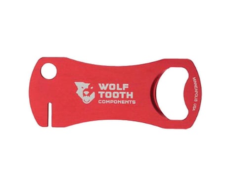 Wolf Tooth Components Tooth Bottle Opener & Rotor Tool (Red)