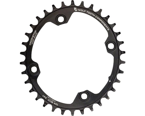 Wolf Tooth Components Elliptical Chainring (Black) (104mm BCD) (Drop-Stop A) (Single) (32T)
