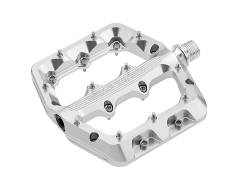 Wolf Tooth Components Waveform Platform Pedals (Raw Silver) (L)