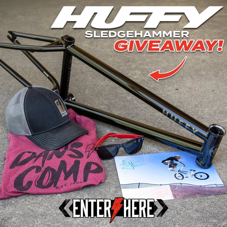Huffy Sledgehammer BMX frame giveaway.