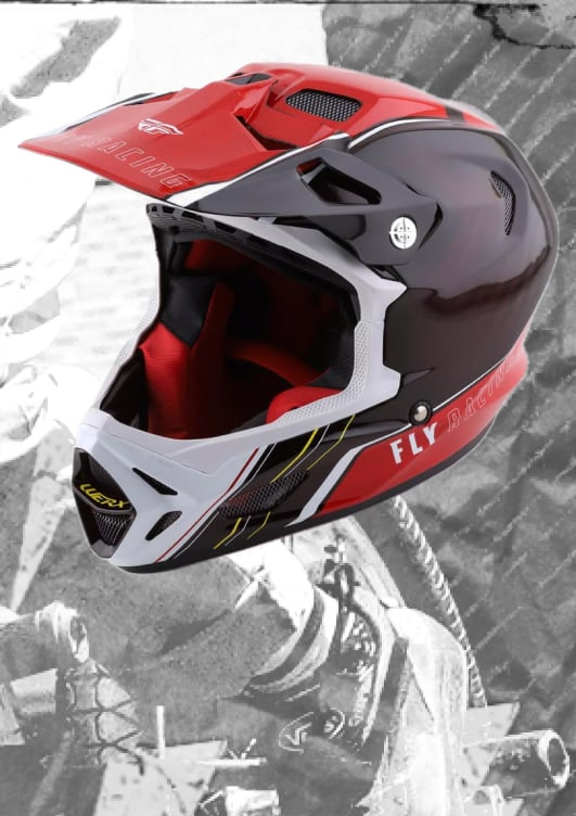 Image: Fullface BMX helmets.