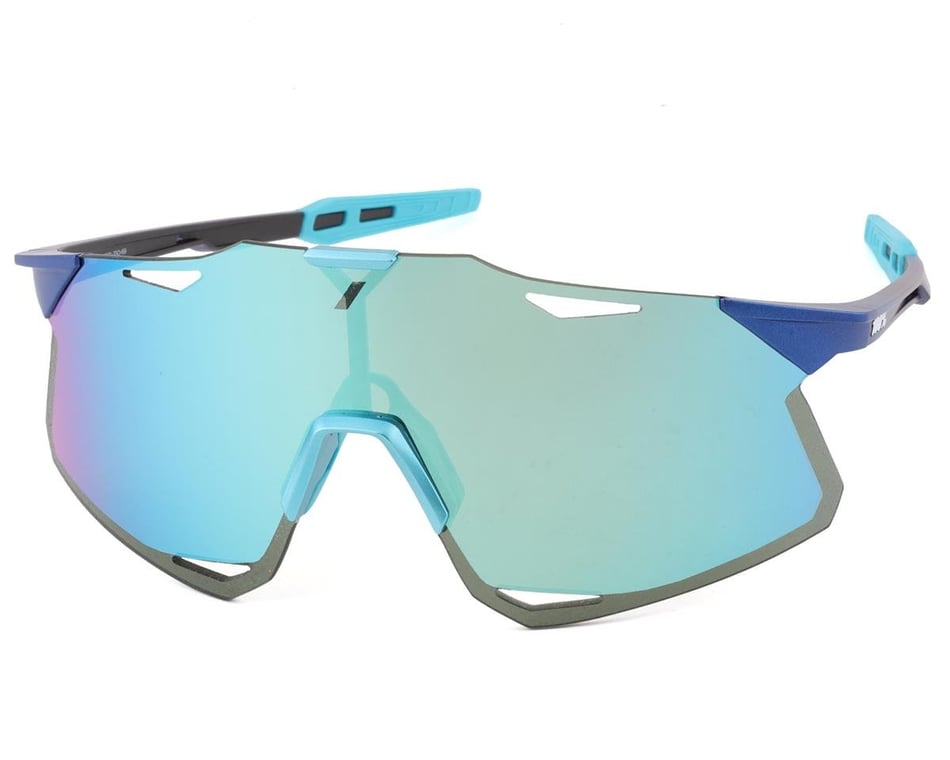 Matte Metallic Blue 61039-390-69 100% Percent Cycling Hypercraft Sunglasses 