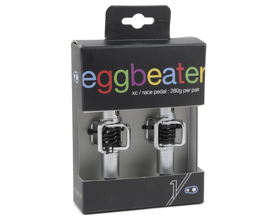 Crank Brothers Eggbeater 1 Pedals - Silver/Black Spring (Pair)