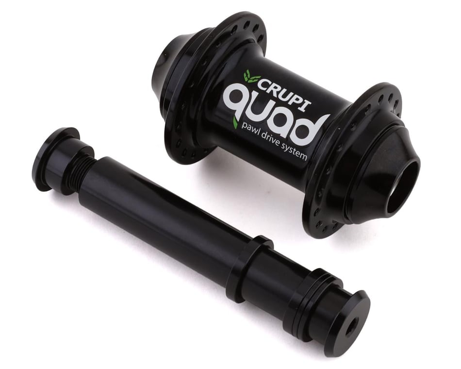 Crupi Quad Front Hub (Black) (20mm) (36H) - Dan's Comp