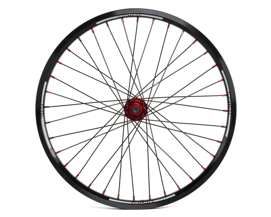 Crupi Pro Wheelset Black Red 10mm Front 20 x 1.75 Dan s Comp