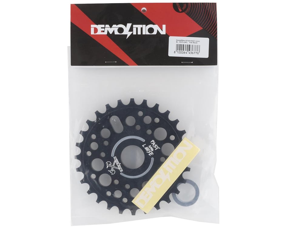 Demolition X Fast & Loose Sprocket (Flat Black) - Dan's Comp