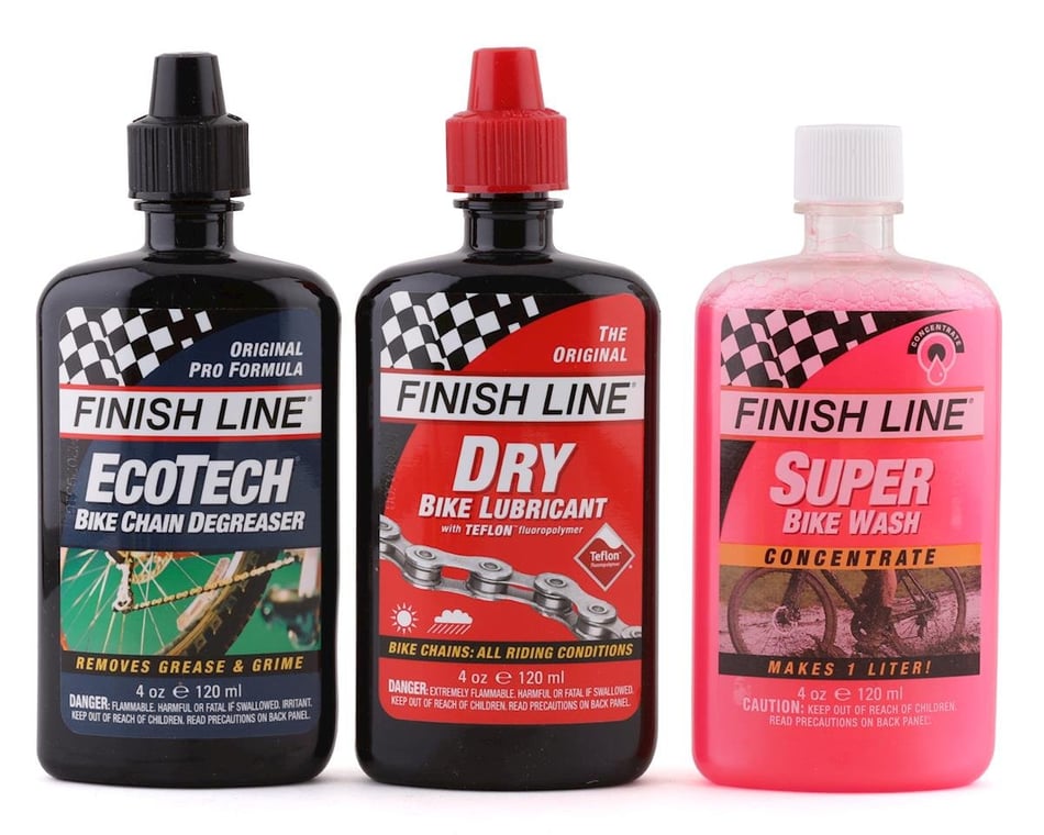 Finish Line Bike Care Value Pack (Dry Chain Lube, EcoTech