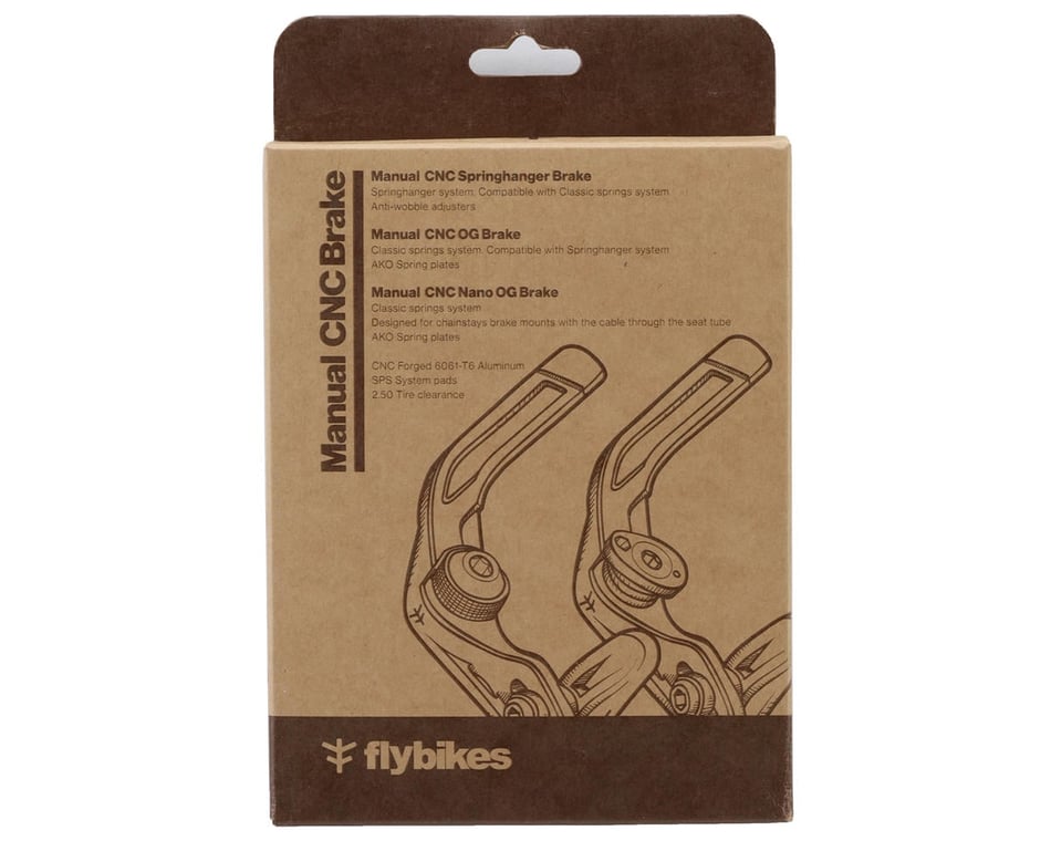 Flybikes Manual CNC OG U-Brake (Flat Black/Clear) - Dan's Comp