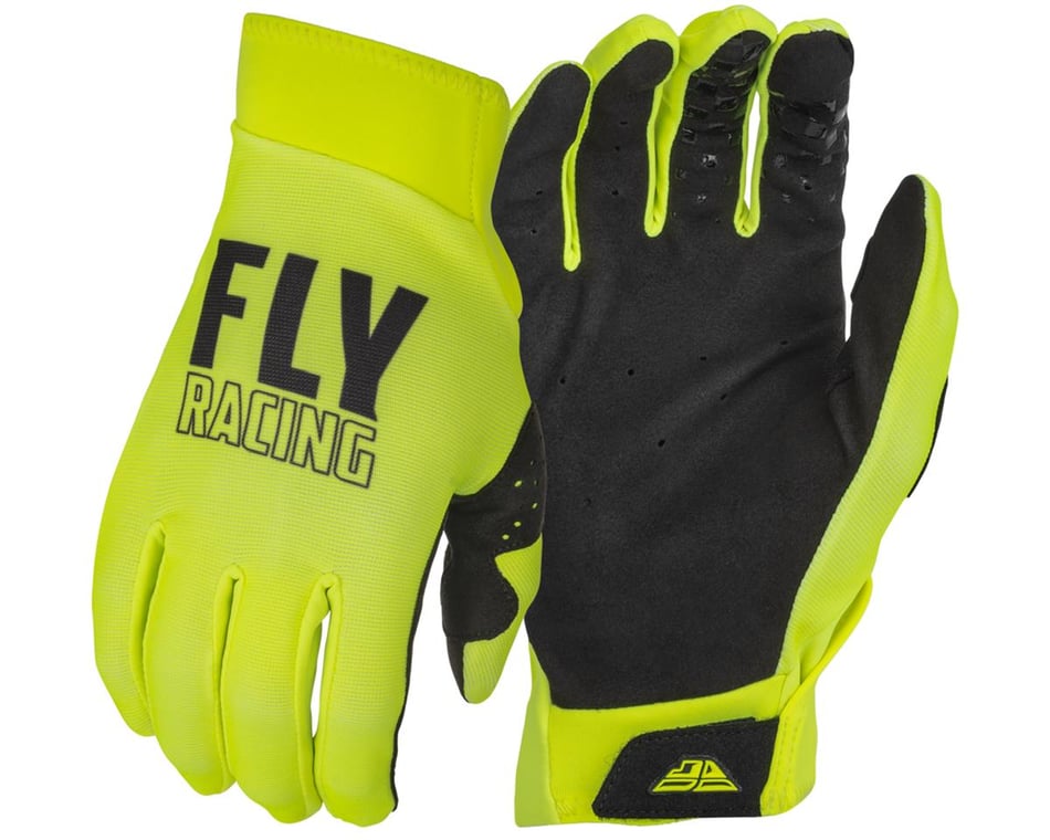 Fly Racing Fly Racing Youth Pro Lite Gloves Hi-Vis/Black Yl374-854YL 
