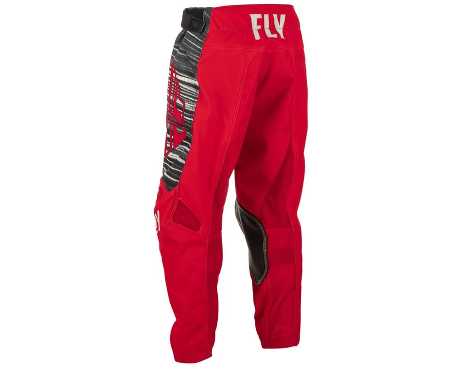 Fly Racing Youth Kinetic Wave Pants (Red/Grey) (18) - Dan's Comp