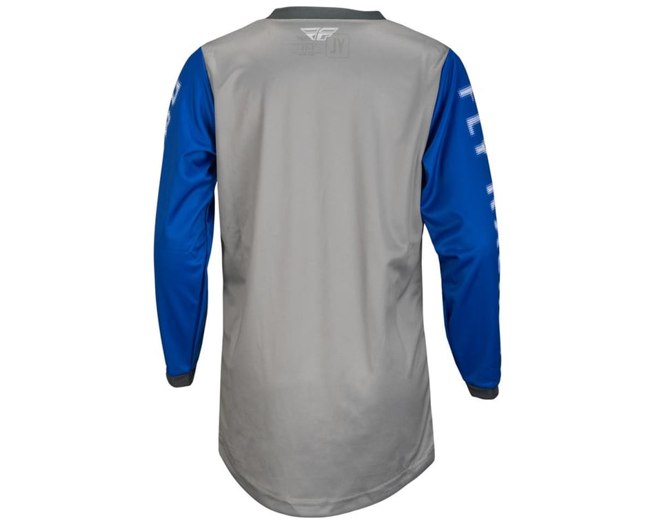 Blue/Grey/Black Fly Racing Fly 2022 F-16 Adult Jersey Size Large 