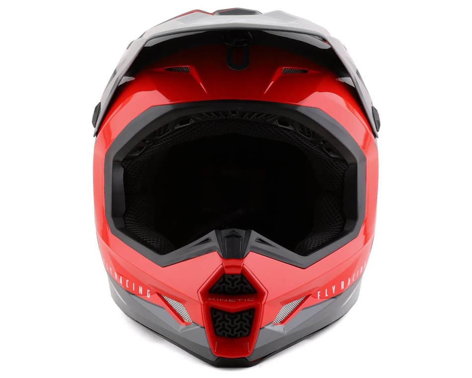 Fly Racing Kinetic Vision Helmet Red Grey 2x