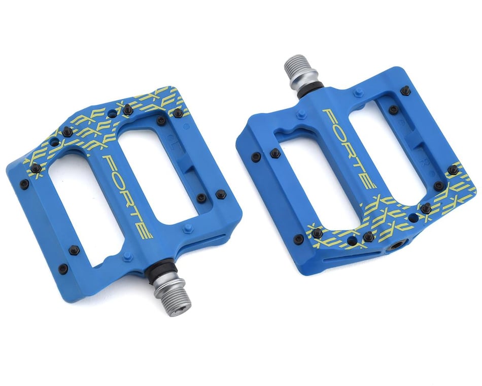 Blue flat store pedals