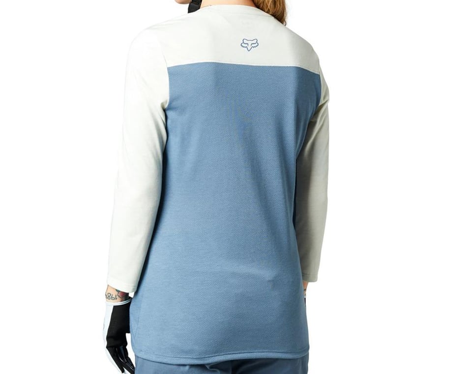 Basic 3/4 Sleeve Jersey (Large, Blue)