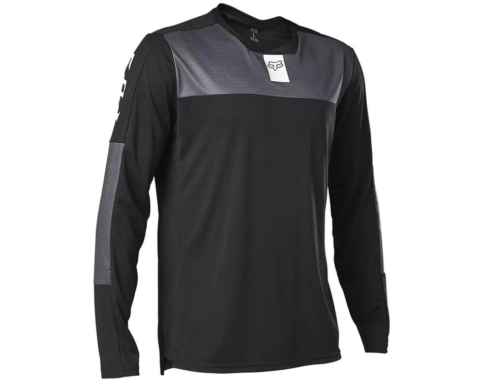 Fox Racing Defend Long Sleeve Jersey Fox Head Black M Dan s Comp