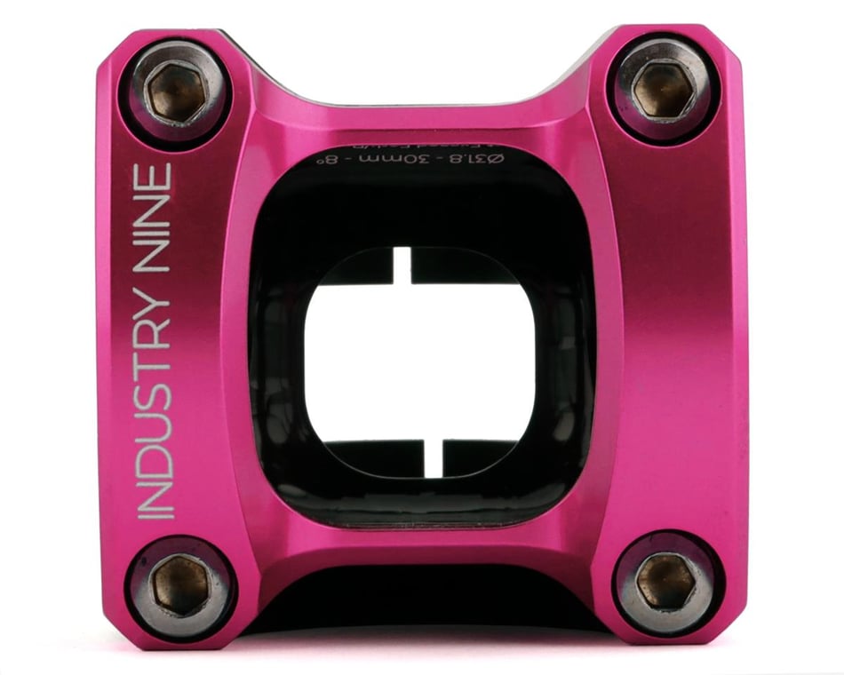 Industry Nine A318 Stem (Black/Pink) (31.8mm) (30mm) (8°)