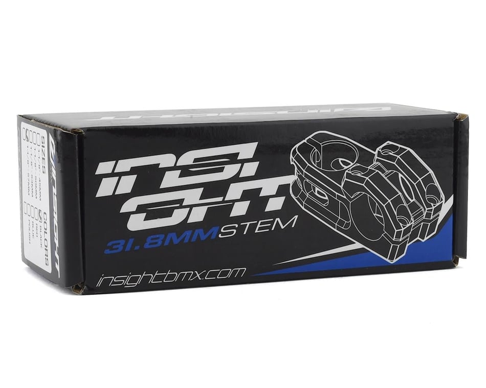 INSIGHT 31.8mm Top Load BMX Race Stem (Black) (1-1/8